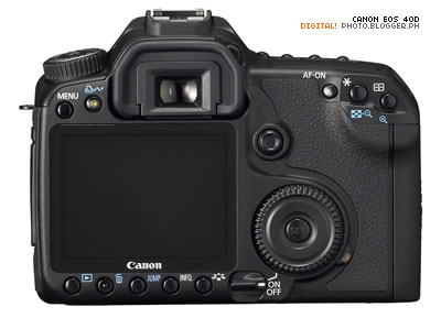 Canon EOS 40D - rear view.